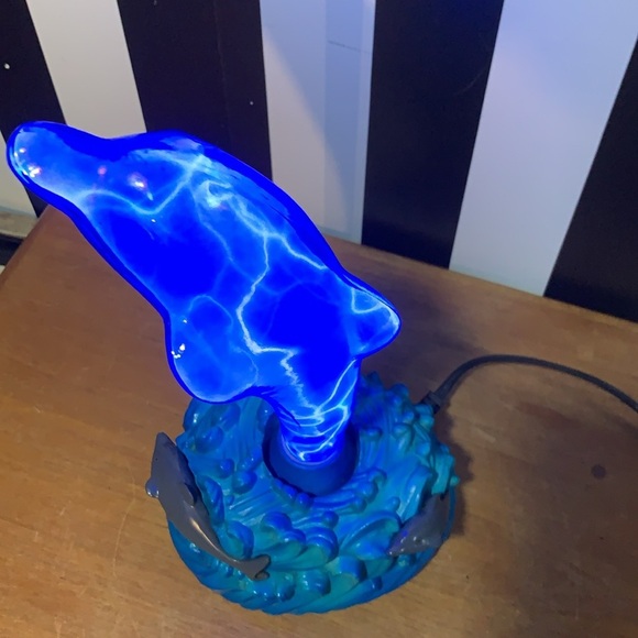 Retro Vintage Y2K Dolphin Plasma Lamp Beachy Ocean Nautical Tropical Neon Light - Picture 14 of 14